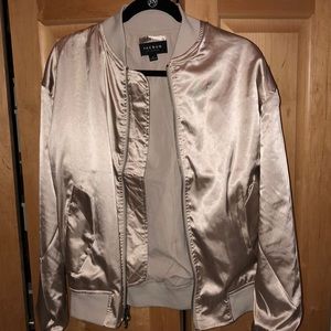 Gold bomber jacket
